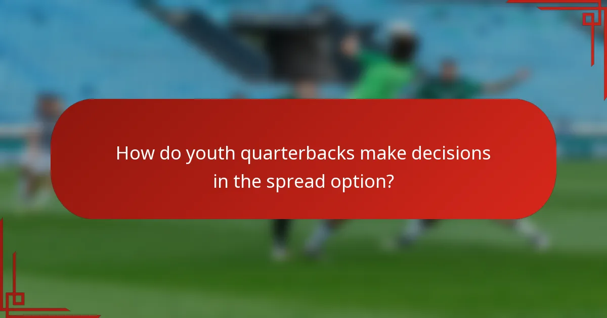 How do youth quarterbacks make decisions in the spread option?