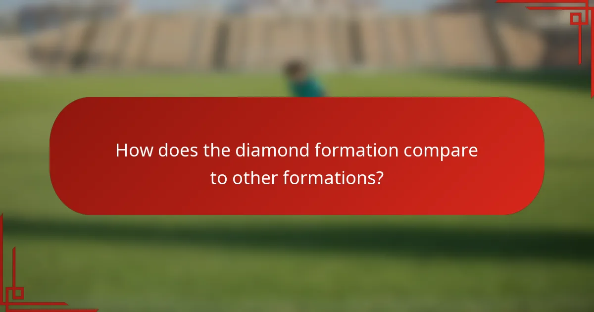 How does the diamond formation compare to other formations?